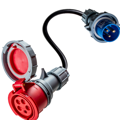 32A 5-poliges CEE auf 16A 3-poliges CEE Adapter