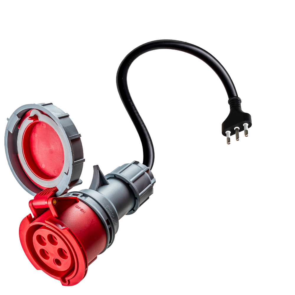 32A 5-poliges CEE auf Typ L Adapter für Italien