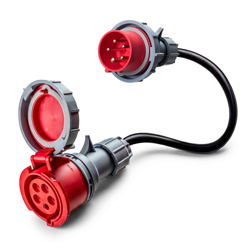 32A 5-polig CEE auf 16A 5-polig CEE Adapter