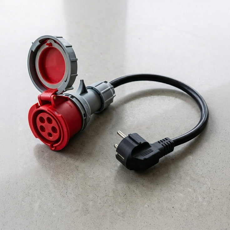 32A 5-poliges CEE auf Schuko Adapter