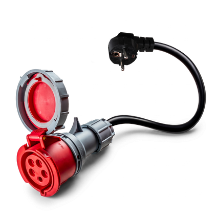 32A 5-poliges CEE auf Schuko Adapter