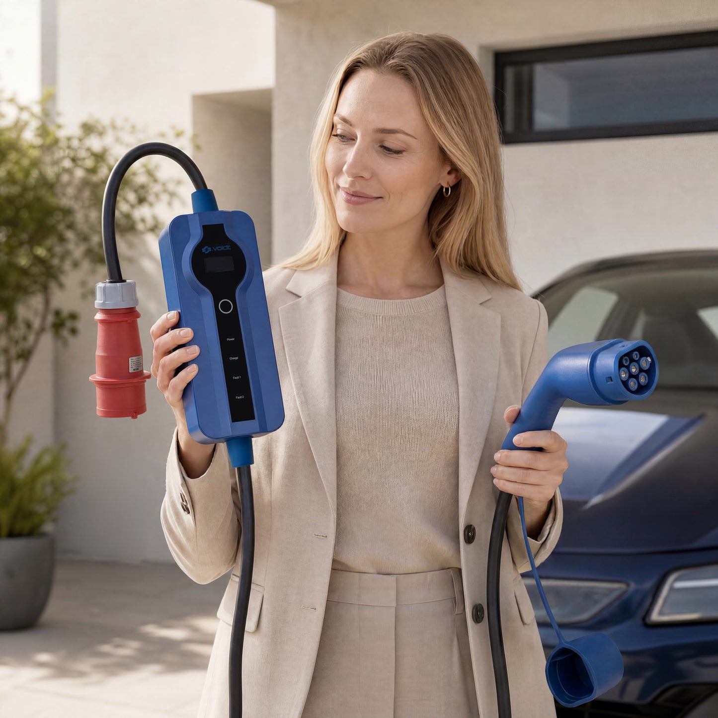 Voldt® CEE Ladekabel Typ 2 | 3 phasig | 8A - 32A | 22kW  + APP