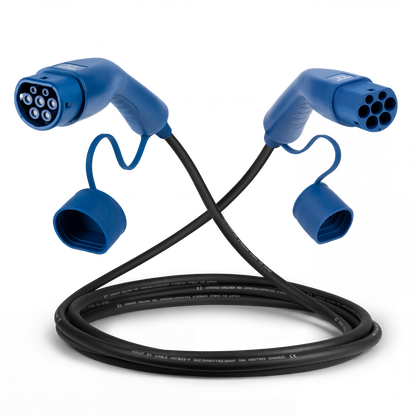 Typ 2 | 1 Phase | 16A | 3,7kW Ladekabel