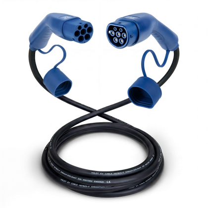 Typ 2 | 1 Phase | 32A | 7,4 kW Ladekabel