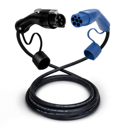 Typ 1 - Typ 2 | 1 Phase | 32a | 7,4kW Ladekabel